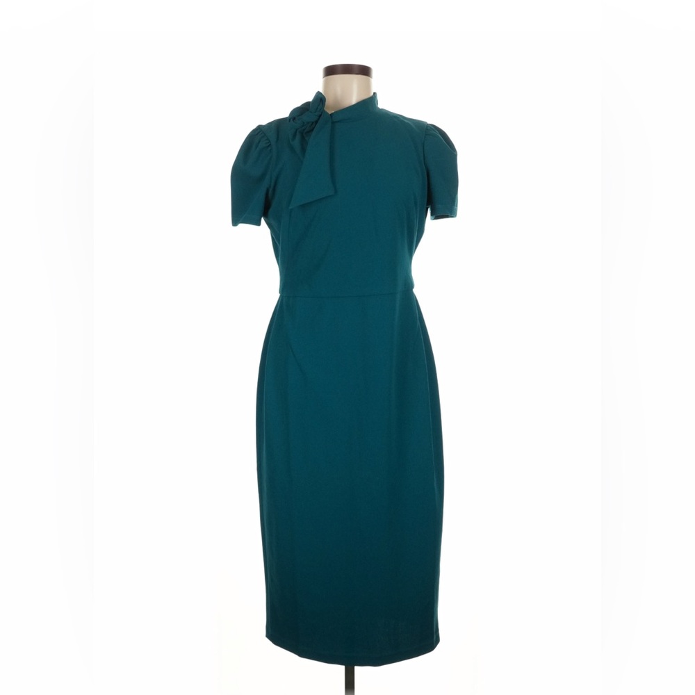 Maggy London Teal Midi Dress